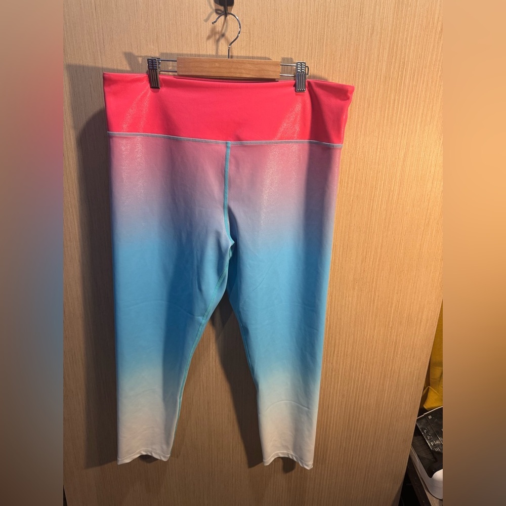 Women’s ZYIA Active Firecracker Light N Tight High Rise 7/8 Leggings Size 20